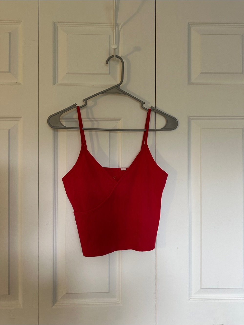 PacSun Red Spaghetti Strap Cropped Cami